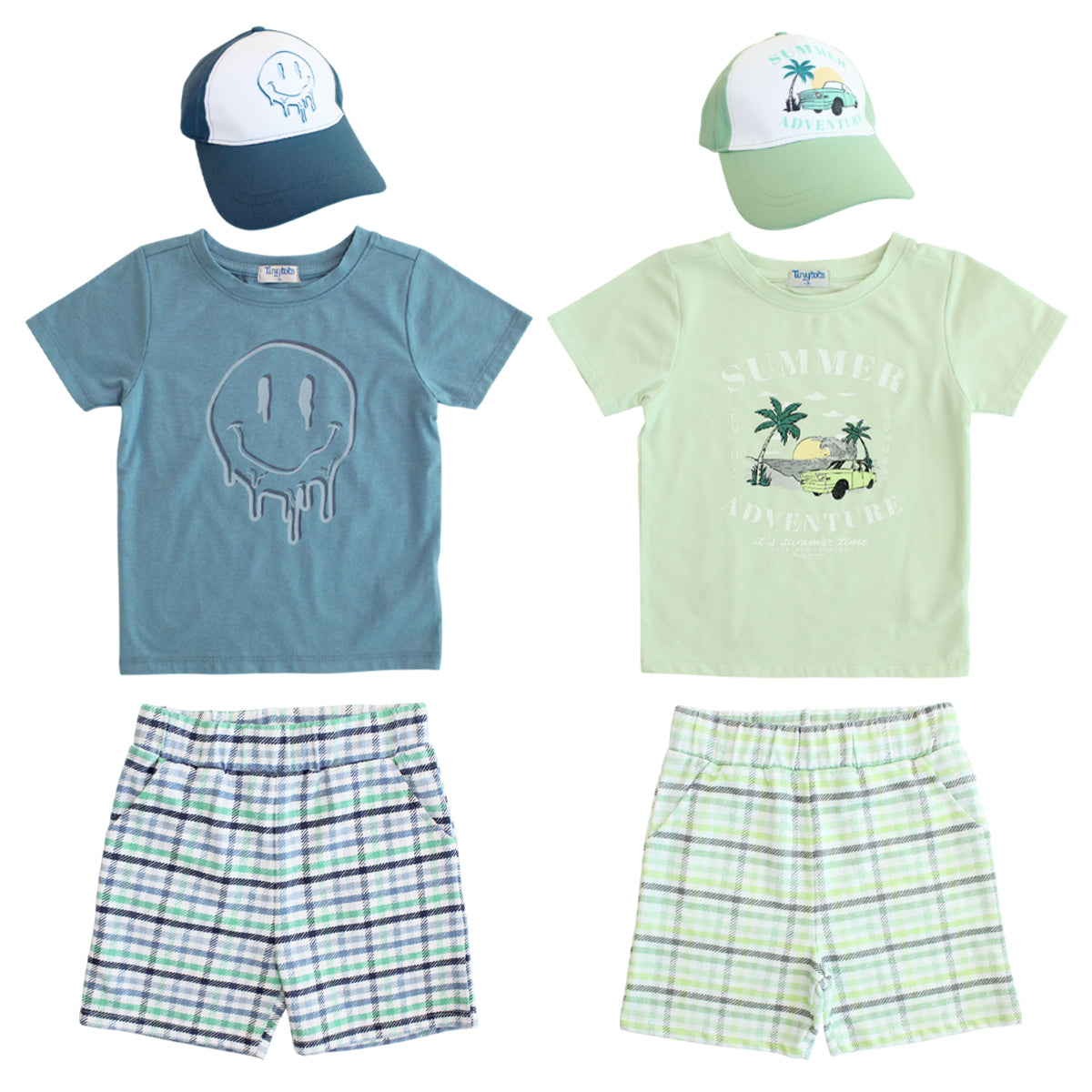 Sueter Manga Corta + Pantalón Corto + Gorra
