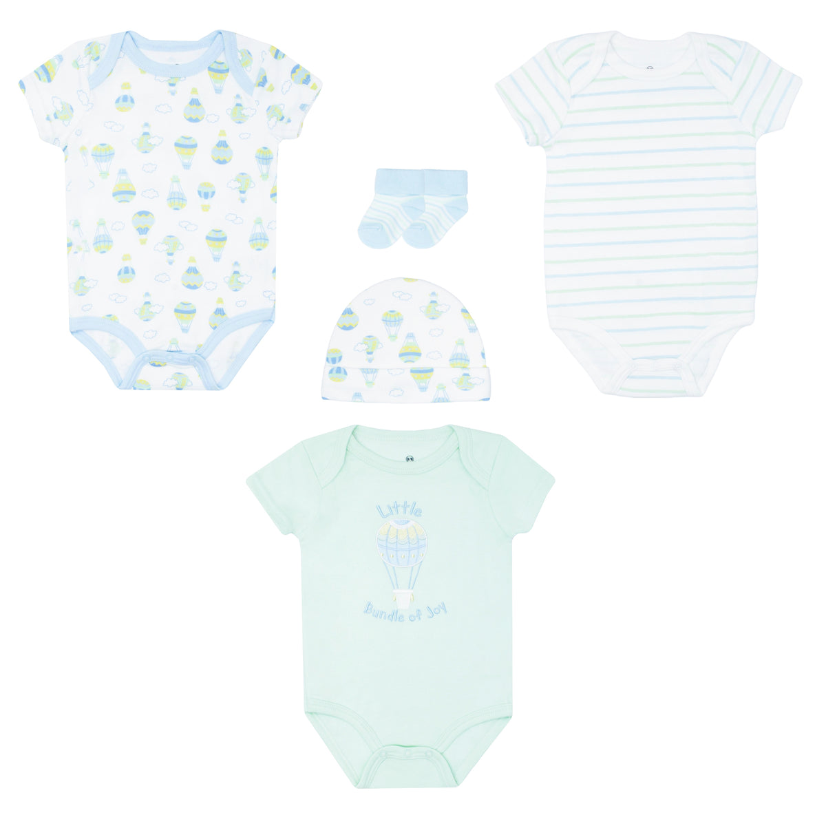 Body Manga Corta 3pk + Gorro + Medias