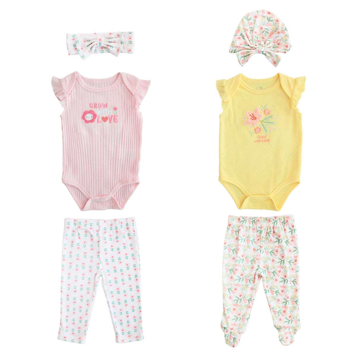 Body Manga Corta + Pantalón Largo + Gorro + Diadema