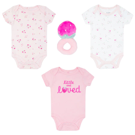 Body Manga Corta 3pk + Peluche De Apego