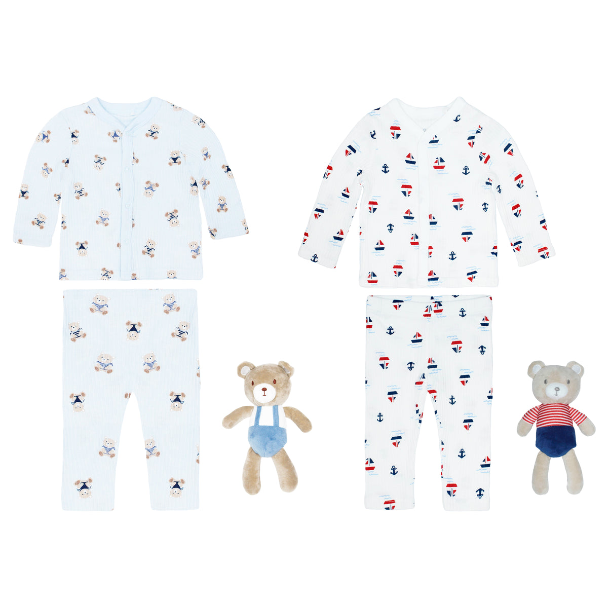 Pijama Manga Larga de Pantalón Largo + Peluche
