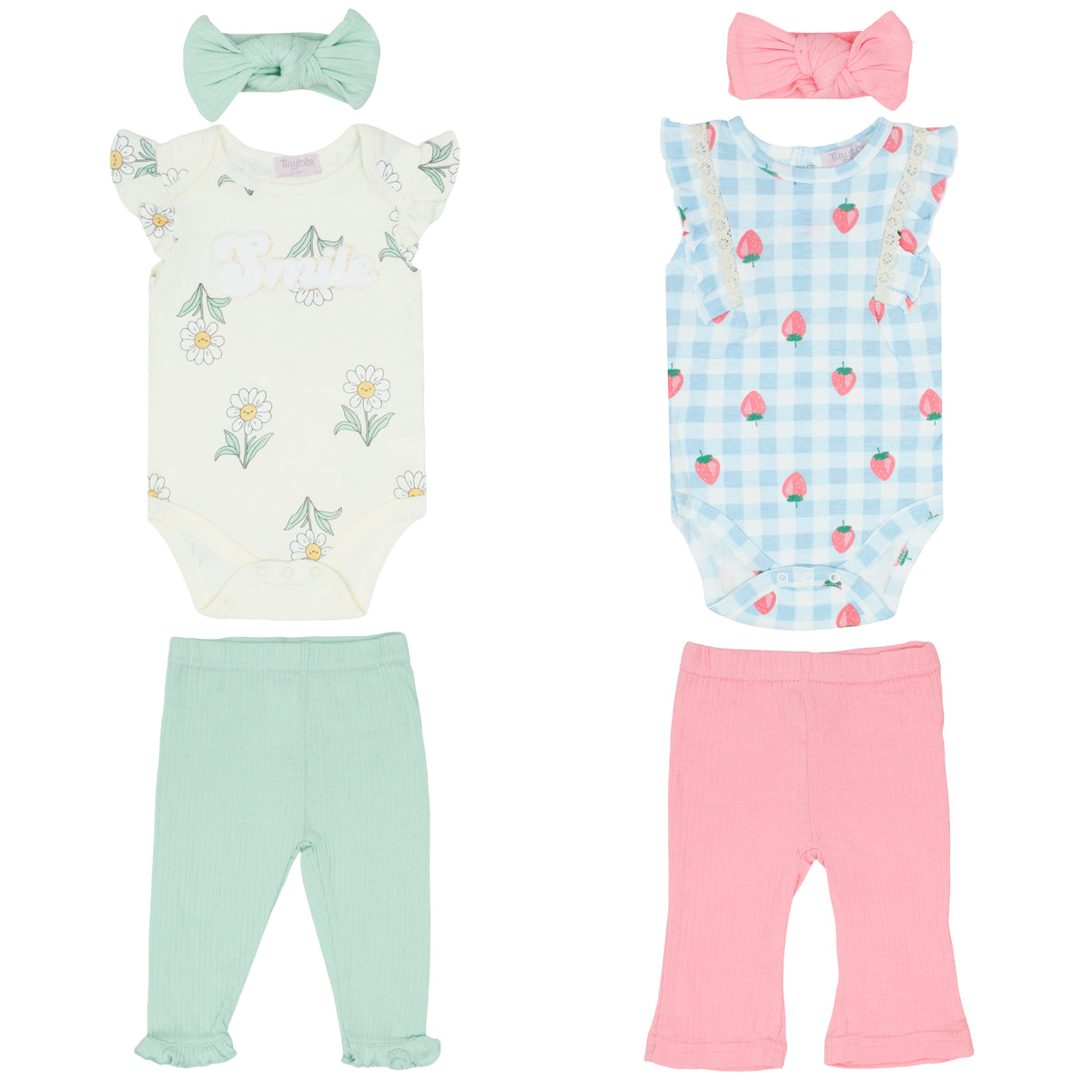 Body Manga Corta + Pantalón Largo + Diadema