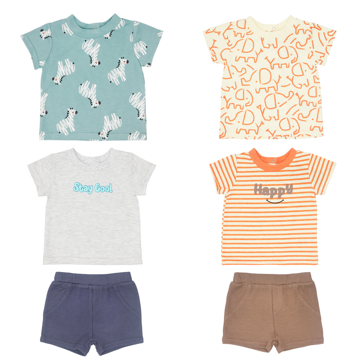 Sueter Manga Corta 2pk + Pantalón Corto