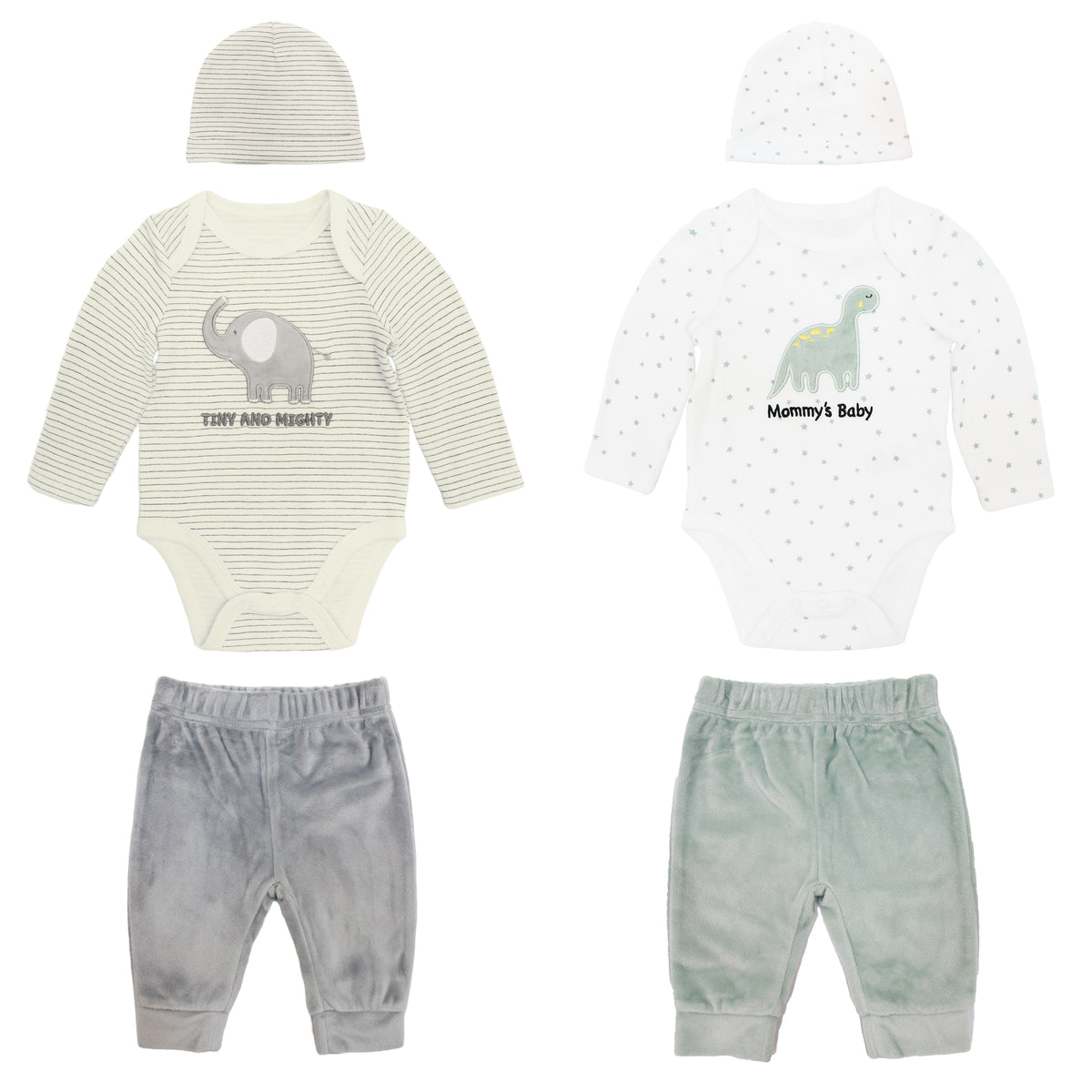 Body Manga Larga + Pantalón Largo + Gorro