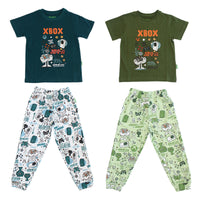 Pijama Manga Corta de Pantalón Largo
