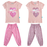 Pijama Manga Corta de Pantalón Largo
