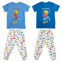 Pijama Manga Corta de Pantalón Largo
