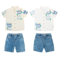 Conjunto Camisa P/ Ninos 2pcs
