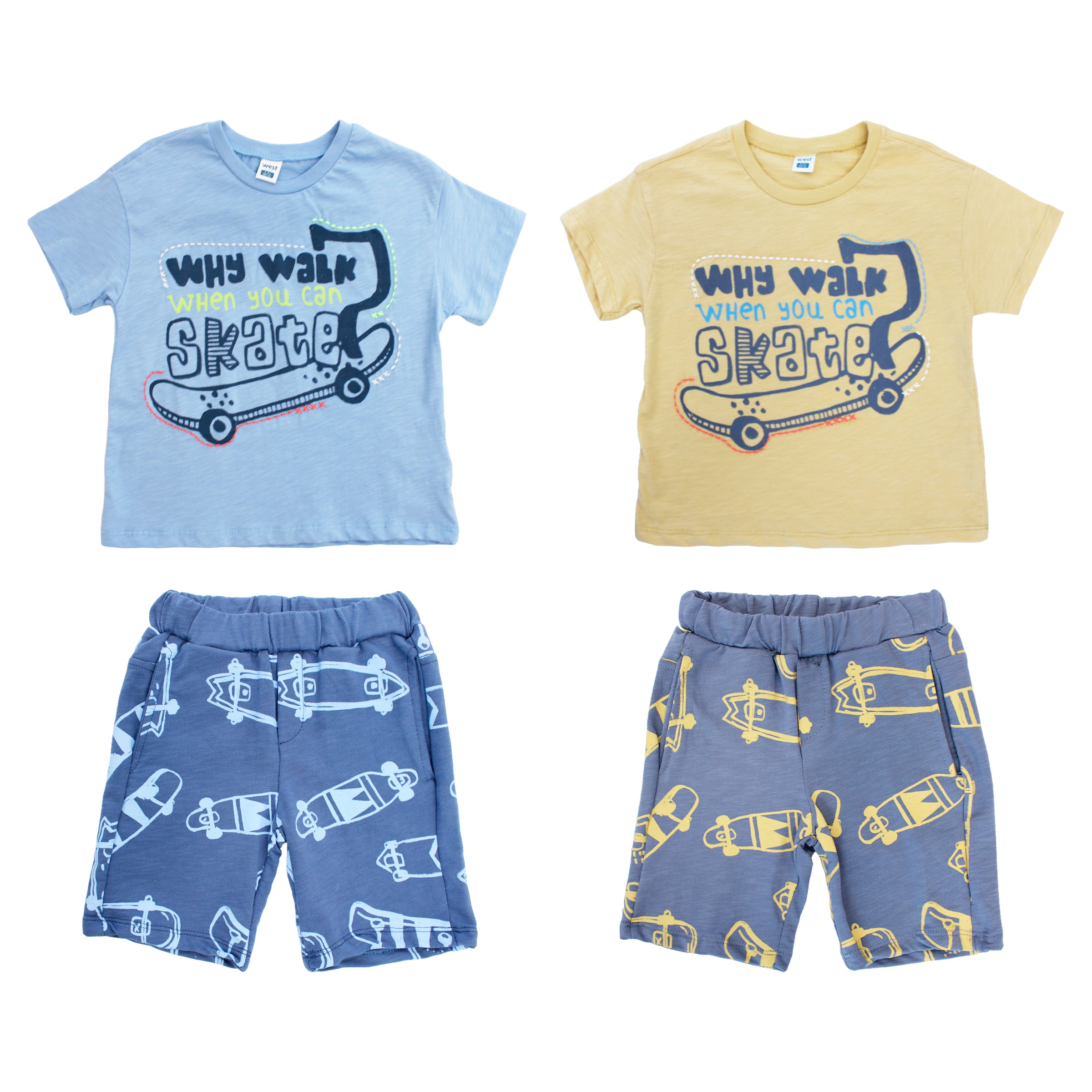 Sueter Manga Corta + Pantalón Corto