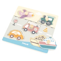 Rompecabezas plano / Transporte
