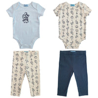 Body Manga Corta + Pantalón Largo
