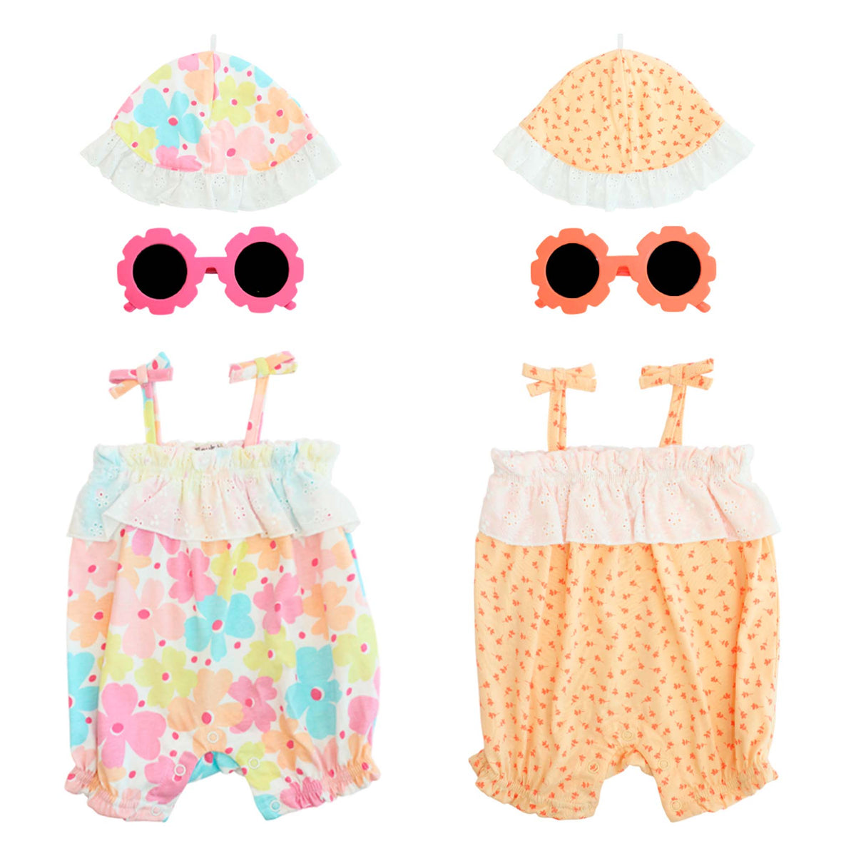 Conjunto Romper P/ Bebe 3pzs
