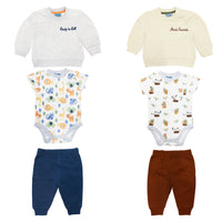 Sudadera + Body Manga Corta + Pantalón Largo

