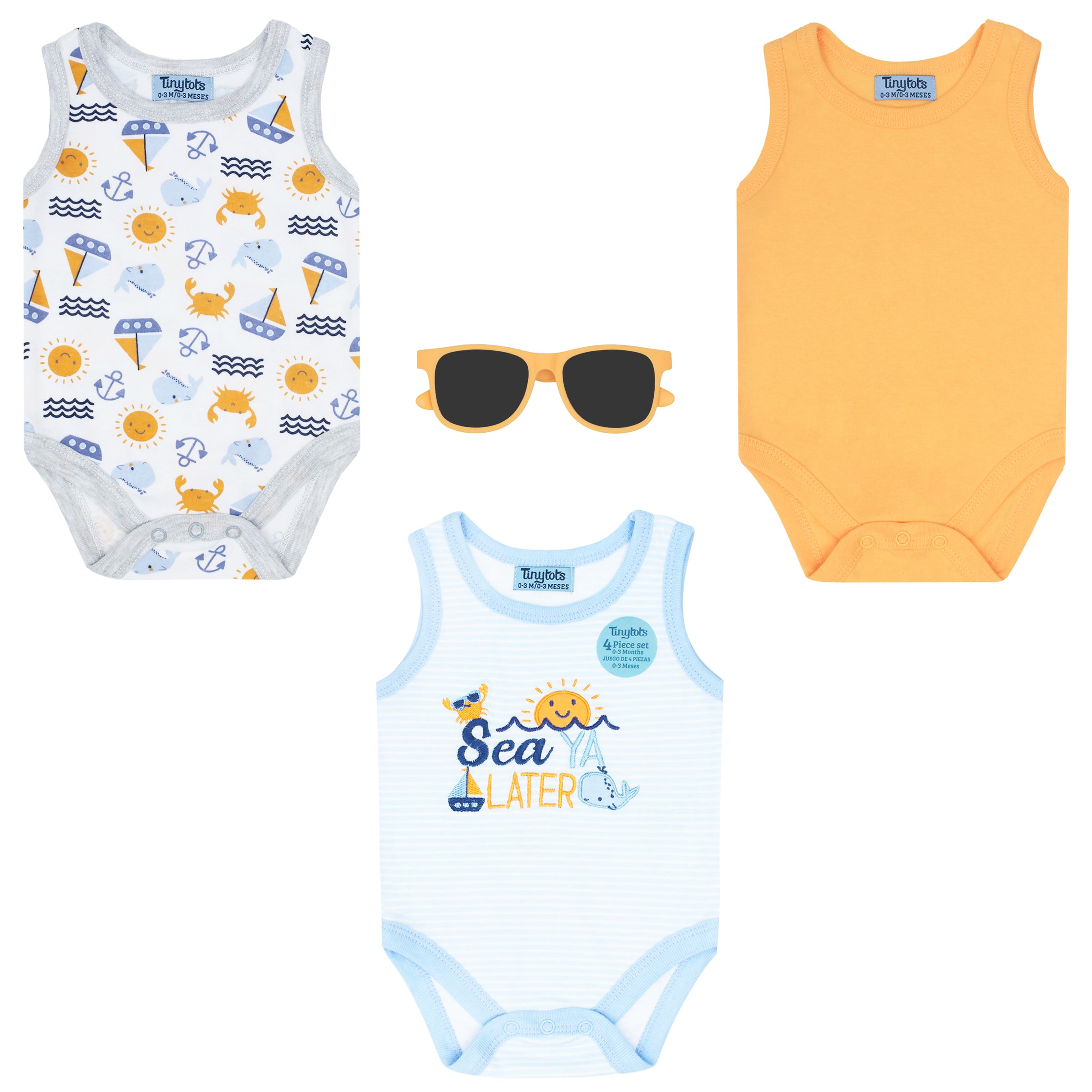 Body Manga Corta 3pk + Gafas