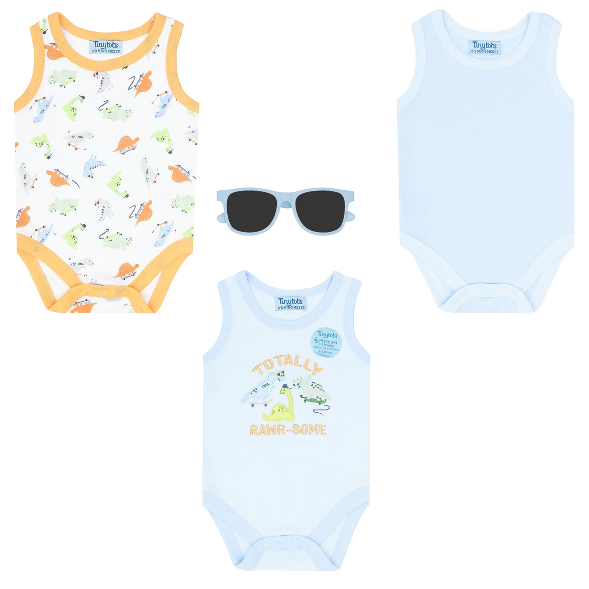 Body Manga Corta 3pk + Gafas