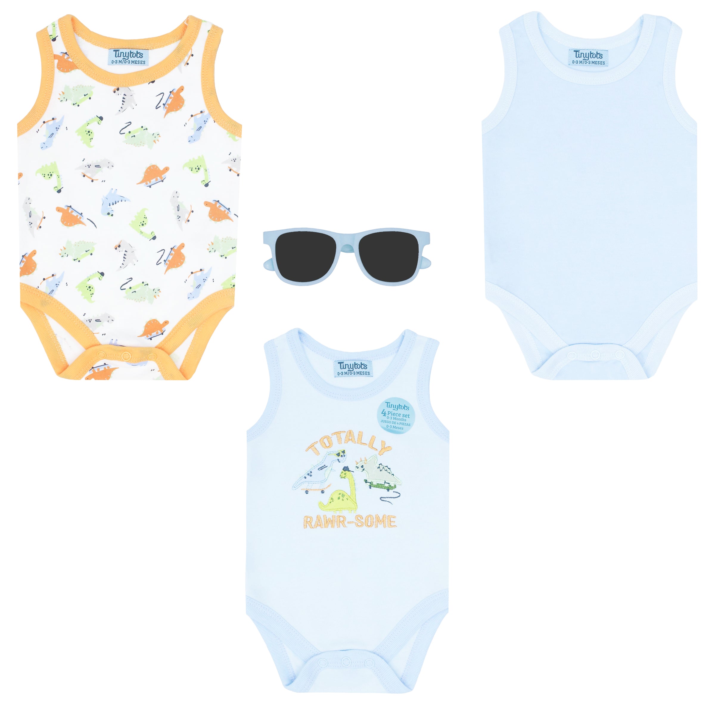 Body Manga Corta 3pk + Gafas