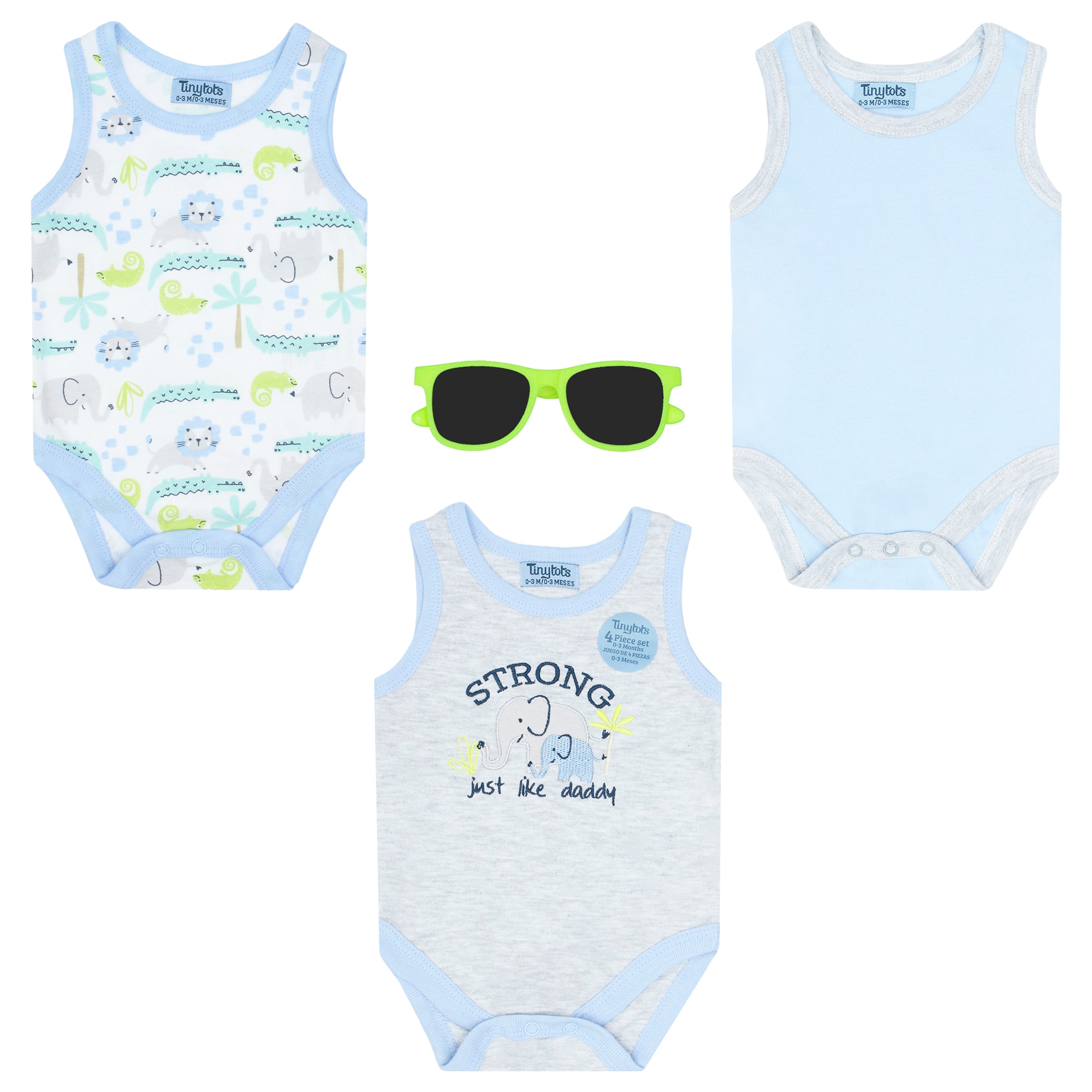 Body Manga Corta 3pk + Gafas