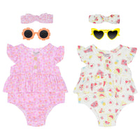 Body Manga Corta + Diadema + Gafas
