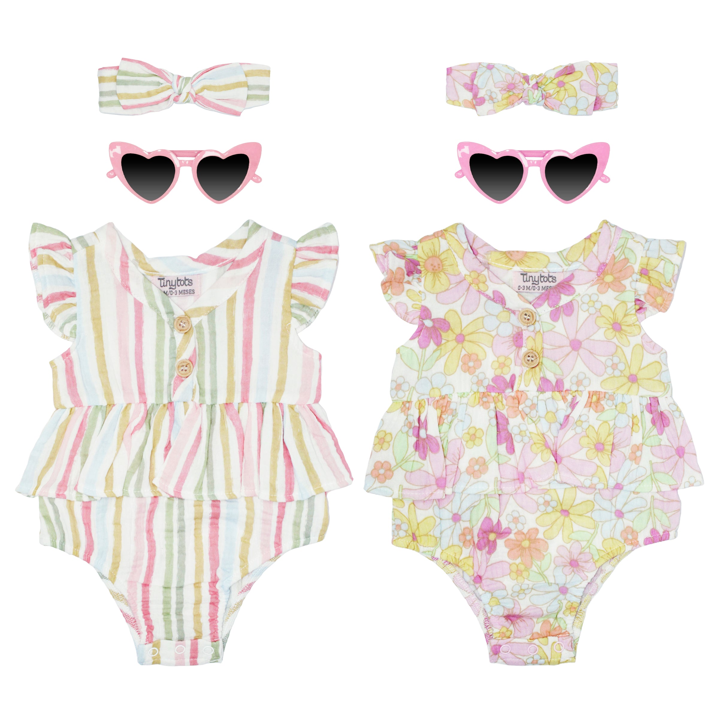 Body Manga Corta + Diadema + Gafas