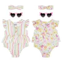 Body Manga Corta + Diadema + Gafas
