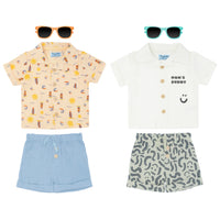 Camisa + Pantalón Corto + Gafas

