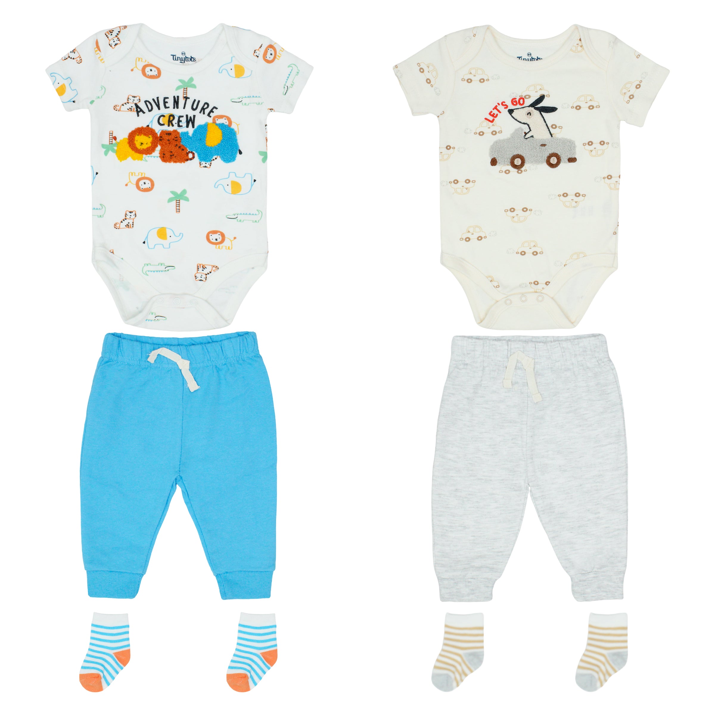 Body Manga Corta + Pantalón Largo + Medias