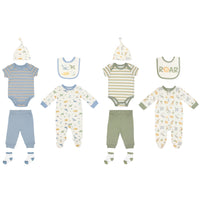 Body M/ Larga - Corta + Pantalón Largo + Gorro + Babero + Medias

