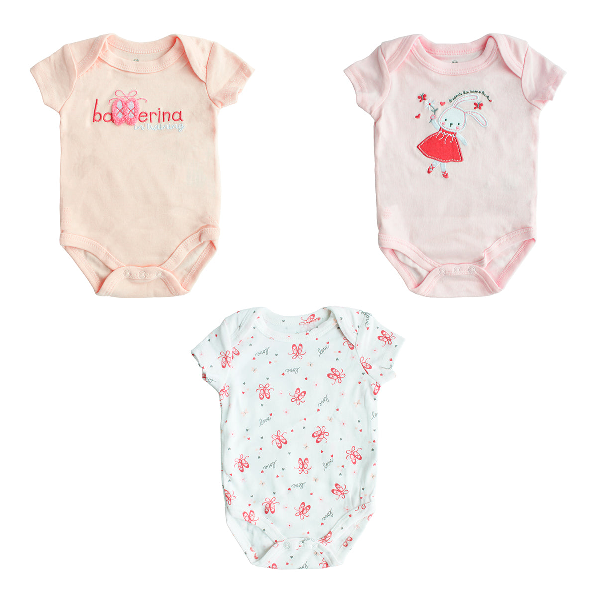 Body Manga Corta 3pk
