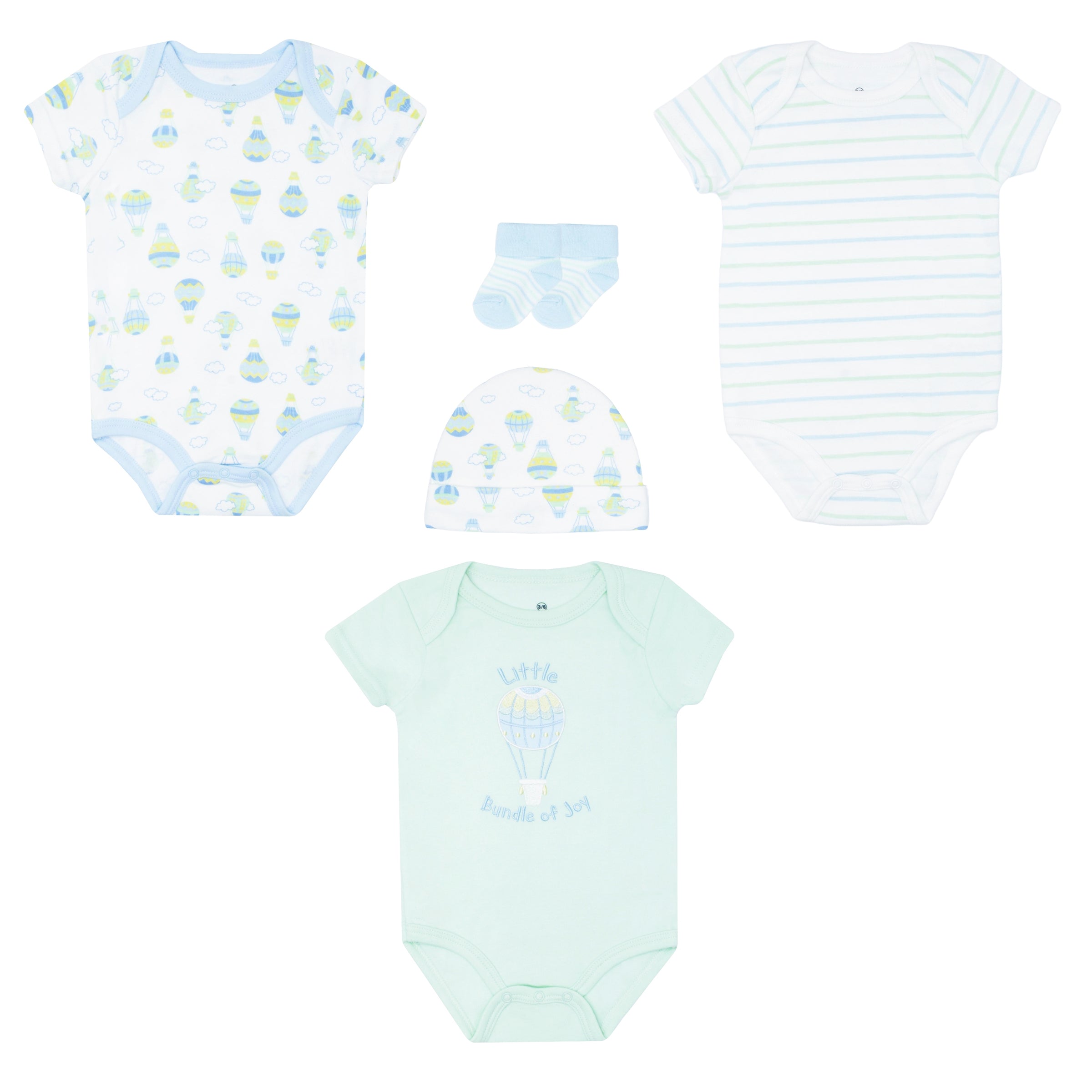 Body Manga Corta 3pk + Gorro + Medias