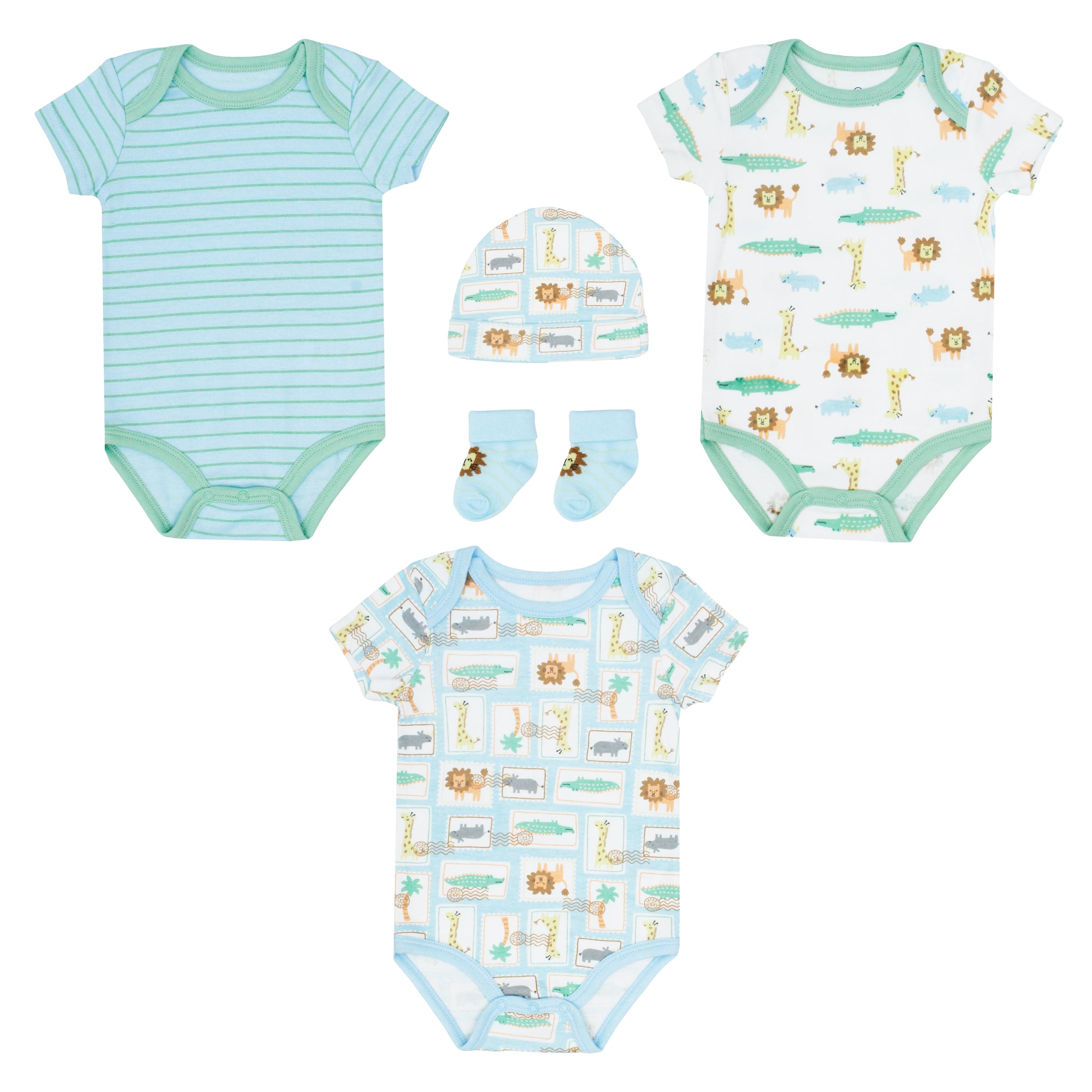 Body Manga Corta 3pk + Gorro + Medias