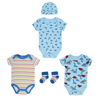 Body Manga Corta 3pk + Gorro + Medias
