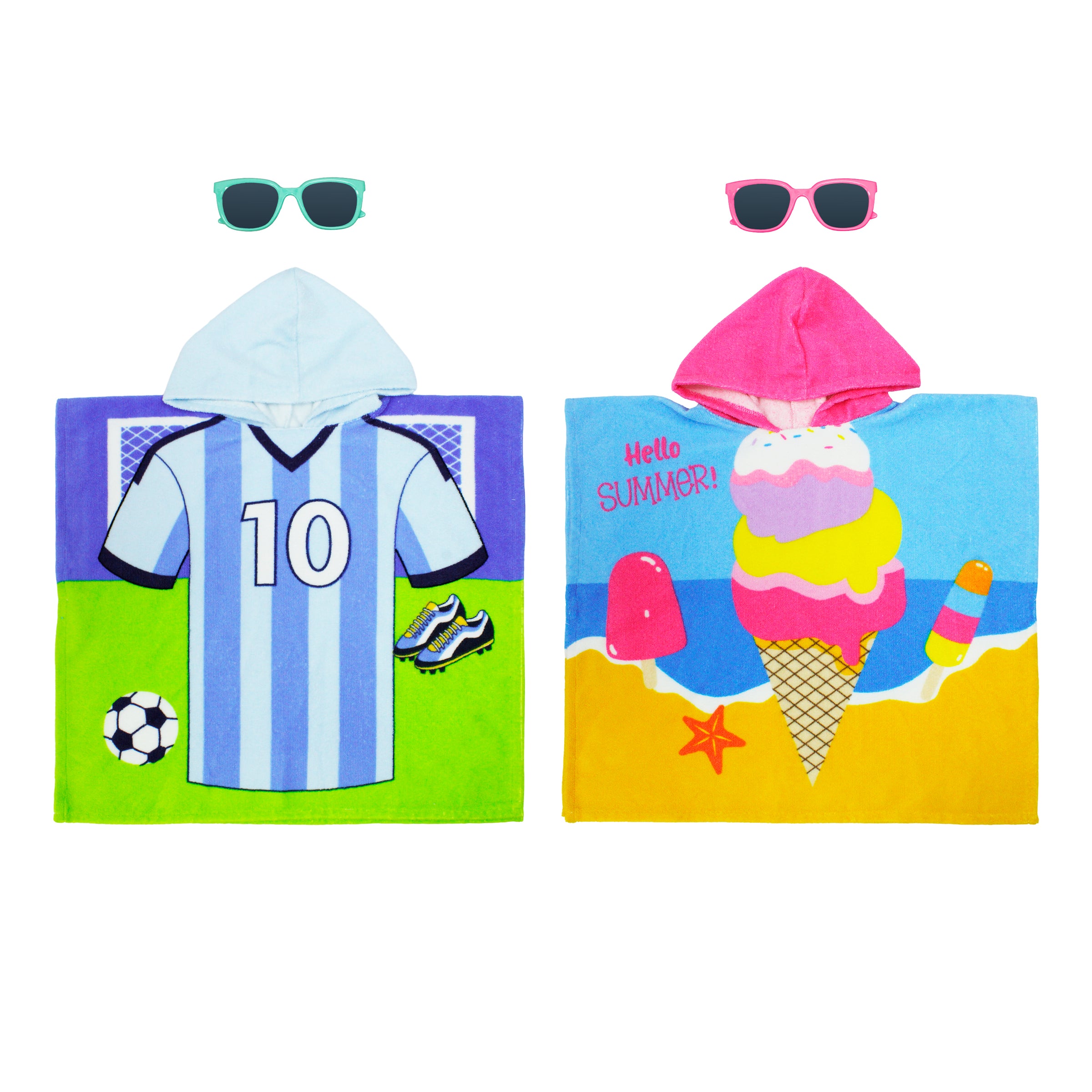 Toalla Con Capucha + Gafas
