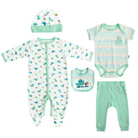 Body Manga Larga / Corta + Pantalón Largo + Gorro + Babero
