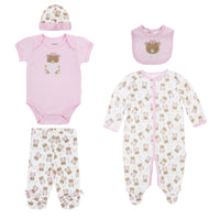 Body Manga Larga / Corta + Pantalón Largo + Gorro + Babero
