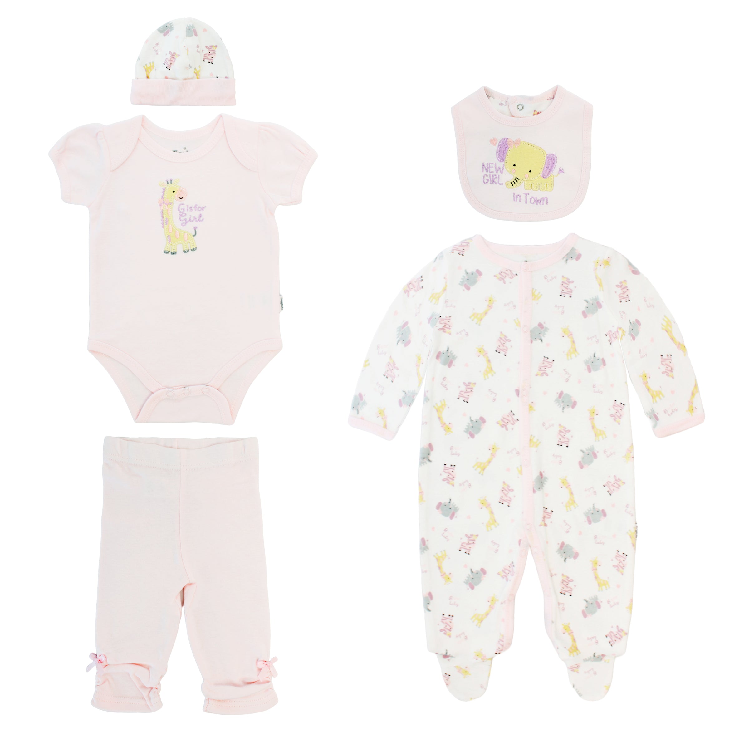 Body Manga Larga / Corta + Pantalón Largo + Gorro + Babero
