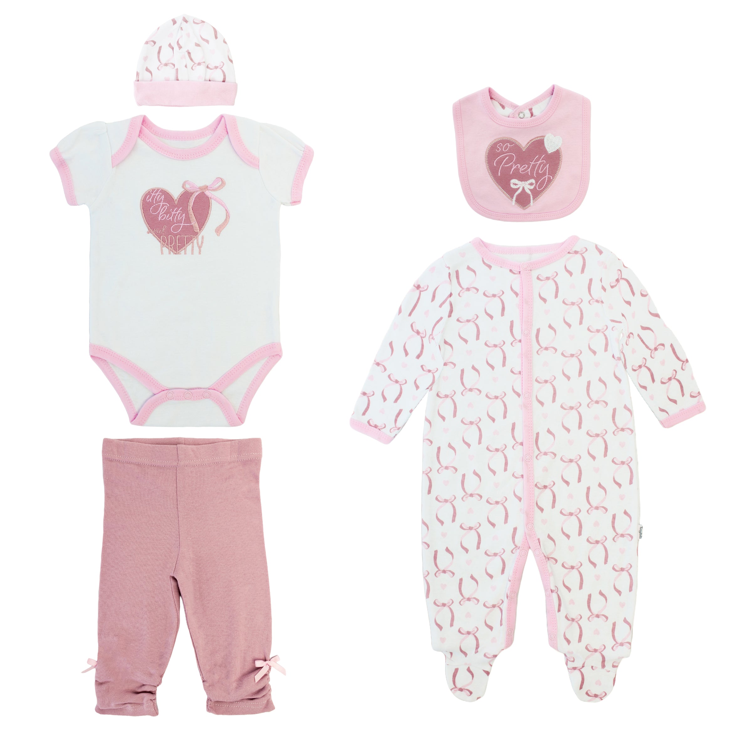 Body Manga Larga / Corta + Pantalón Largo + Gorro + Babero