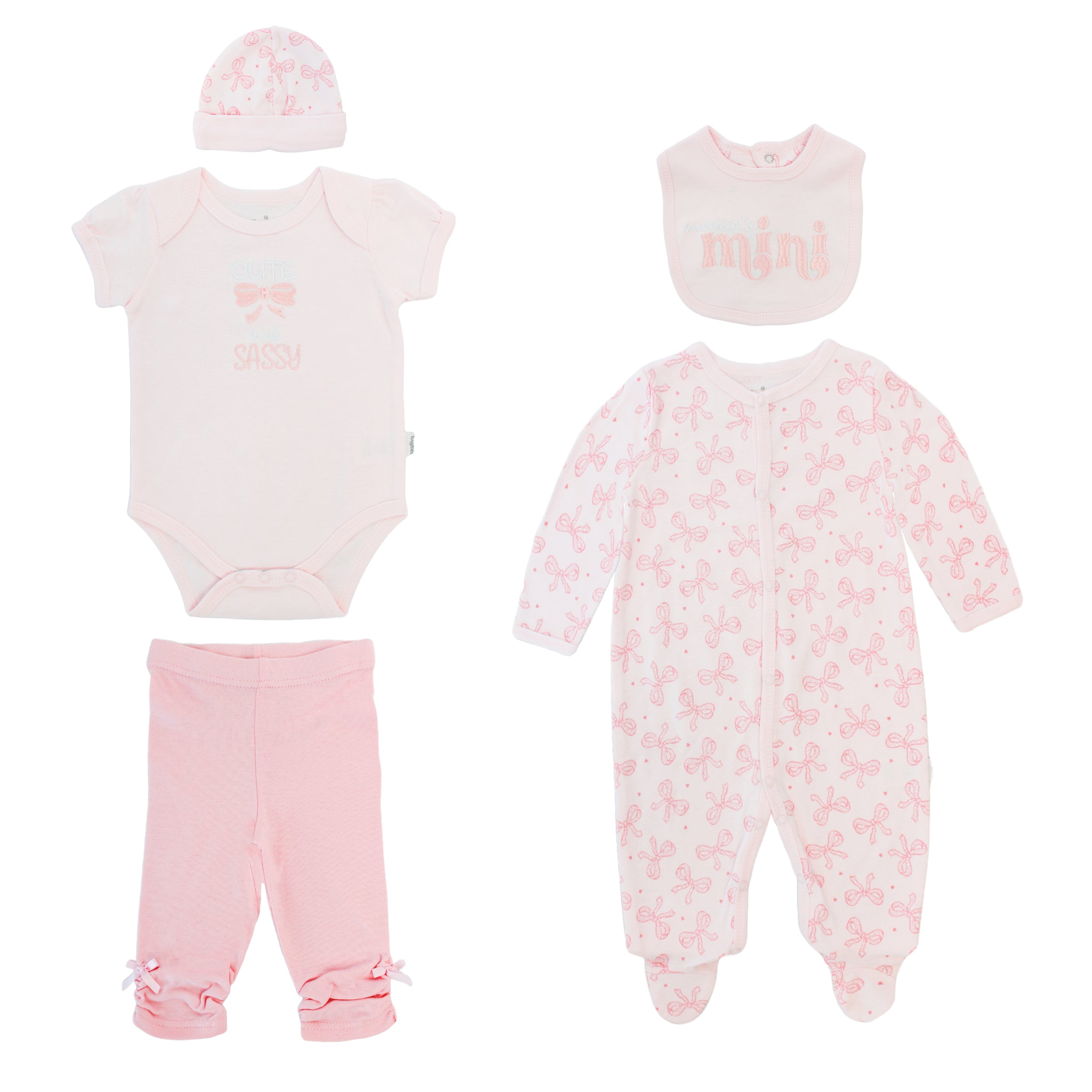 Body Manga Larga / Corta + Pantalón Largo + Gorro + Babero