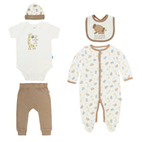 Body Manga Larga / Corta + Pantalón Largo + Gorro + Babero
