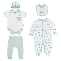 Body Manga Larga / Corta + Pantalón Largo + Gorro + Babero
