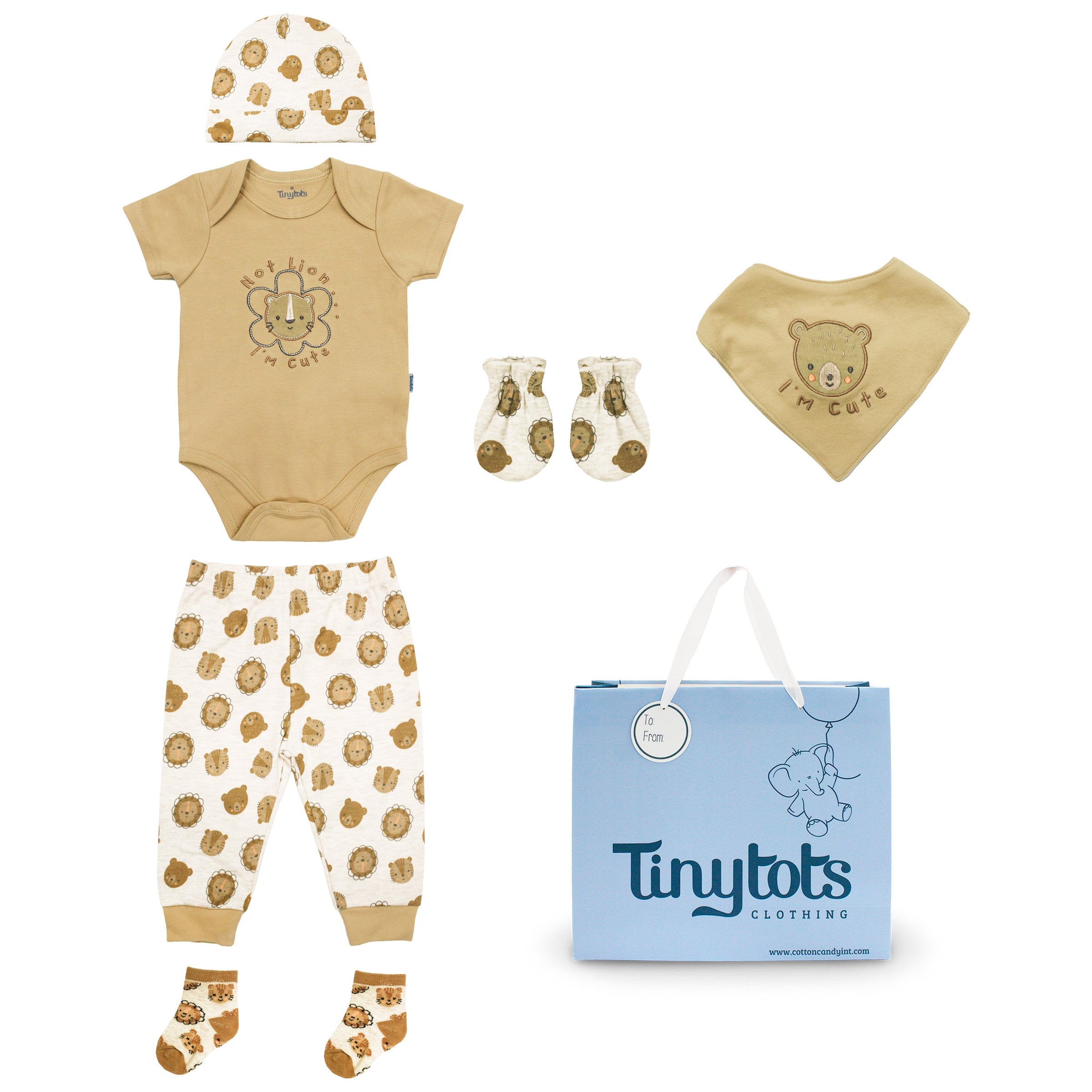 Conjunto 6 Pzas Y Bolsa De Regalo