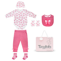 Body M/ L + Pantalón Largo + Gorro + Babero + Medias + Mitones + Bolsa

