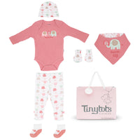 Body M/ L + Pantalón Largo + Gorro + Babero + Medias + Mitones + Bolsa
