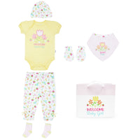 Body M/ C + Pantalón Largo + Gorro + Babero + Mitones + Bolsa
