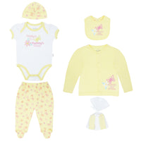 Body Manga Corta + Pantalón Largo + Abrigo + Gorro + Babero + Toallitas
