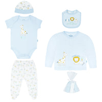 Body Manga Corta + Pantalón Largo + Abrigo + Gorro + Babero + Toallitas
