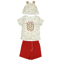 Sueter Manga Corta + Pantalón Corto + Gorro
