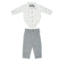 Body Camisa + Pantalón Largo
