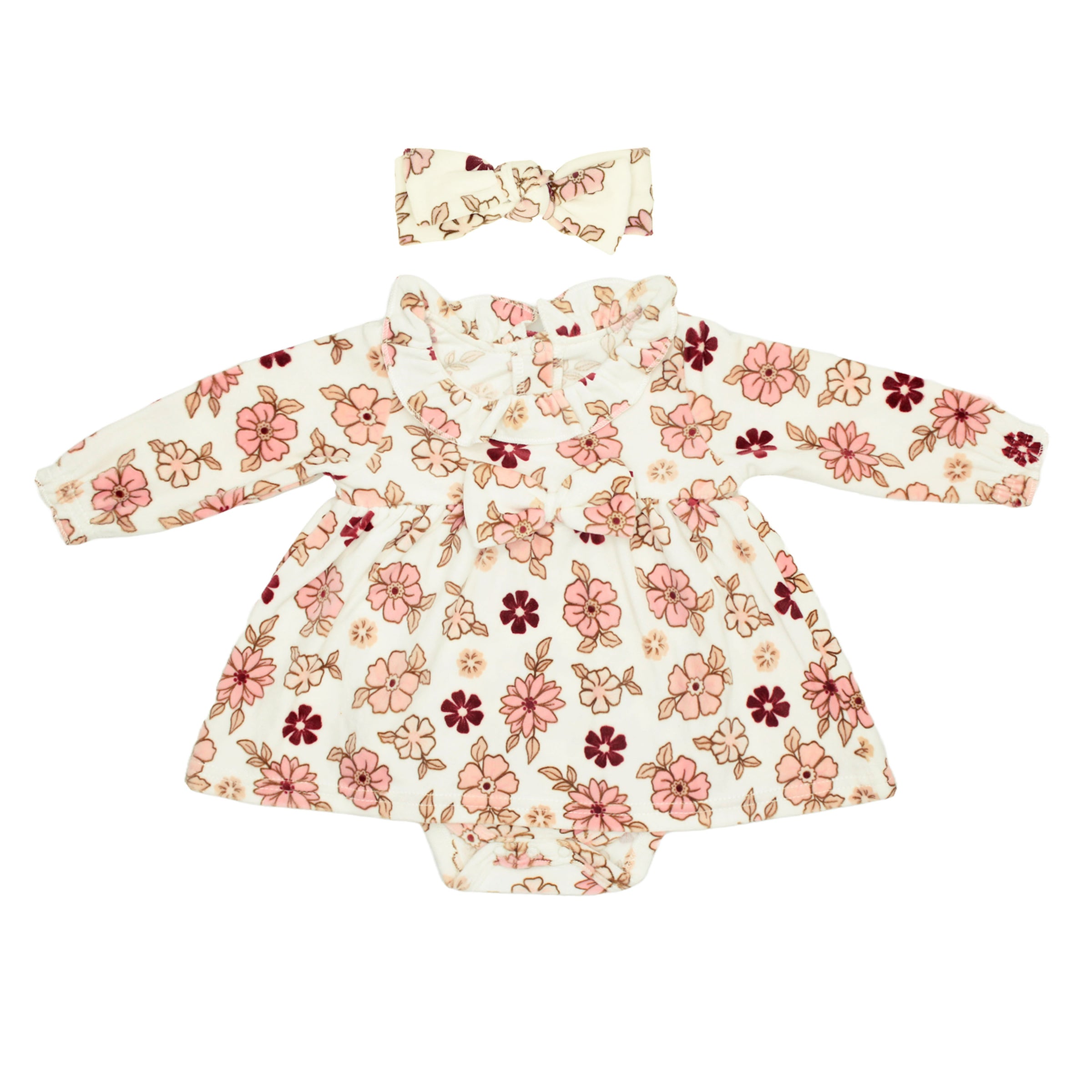 Body Vestido Para Bebé Y Vincha