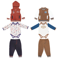 Sudadera con Capucha + Body Manga Larga + Pantalón Largo
