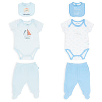 Body Manga Corta + Pantalón Largo + Babero
